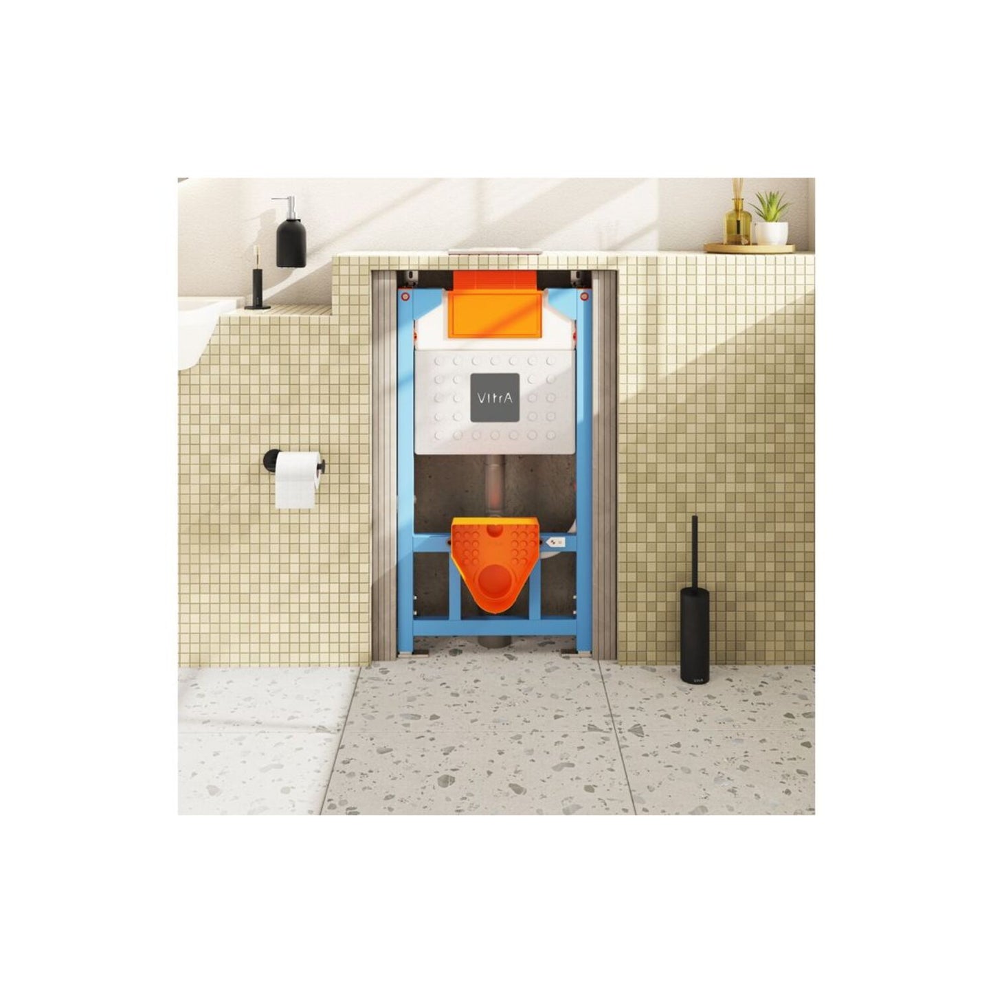 Vitra V-Fix Prime Reduced Height WH WC Frame & Cistern