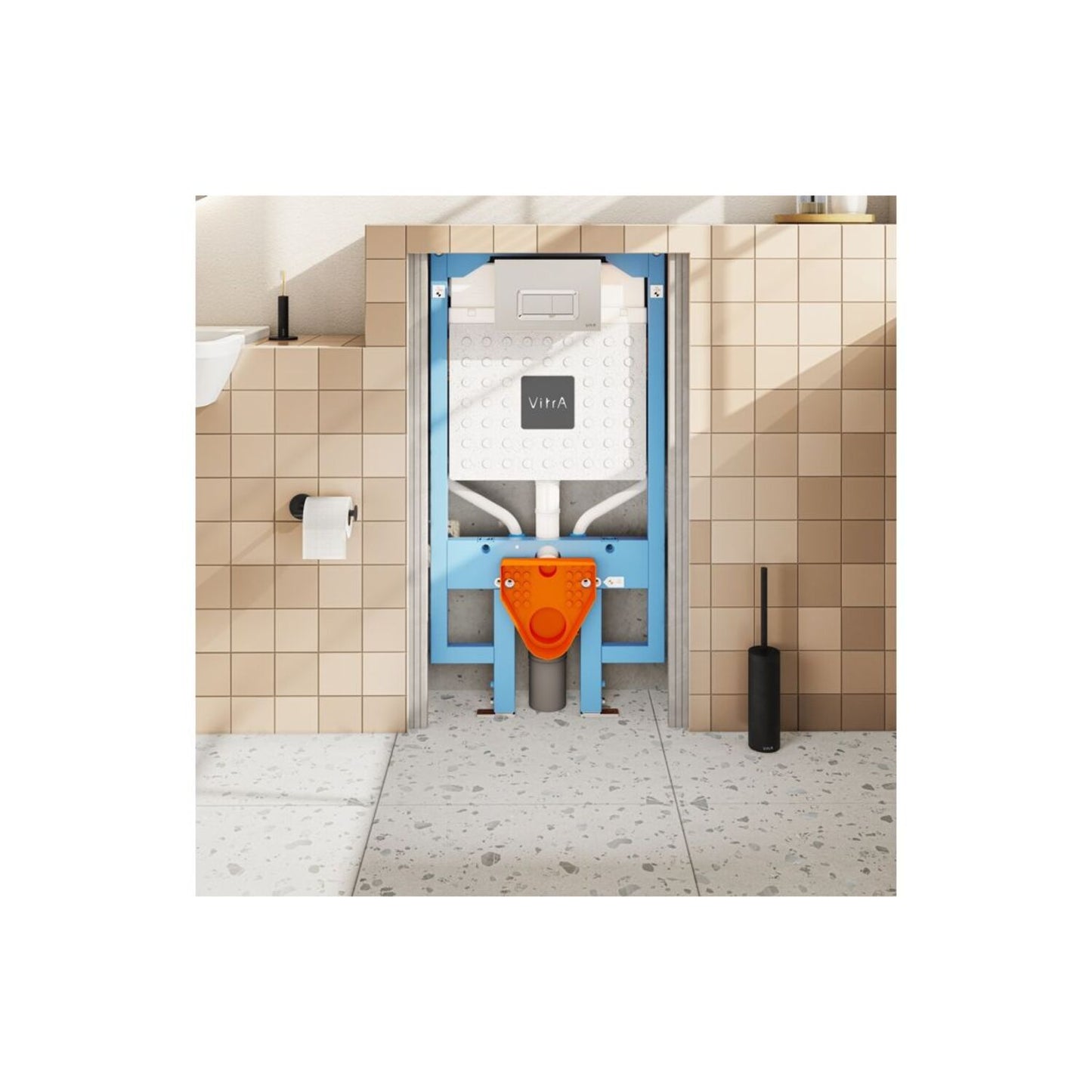 Vitra V-Fix Prime WH WC Frame & Cistern