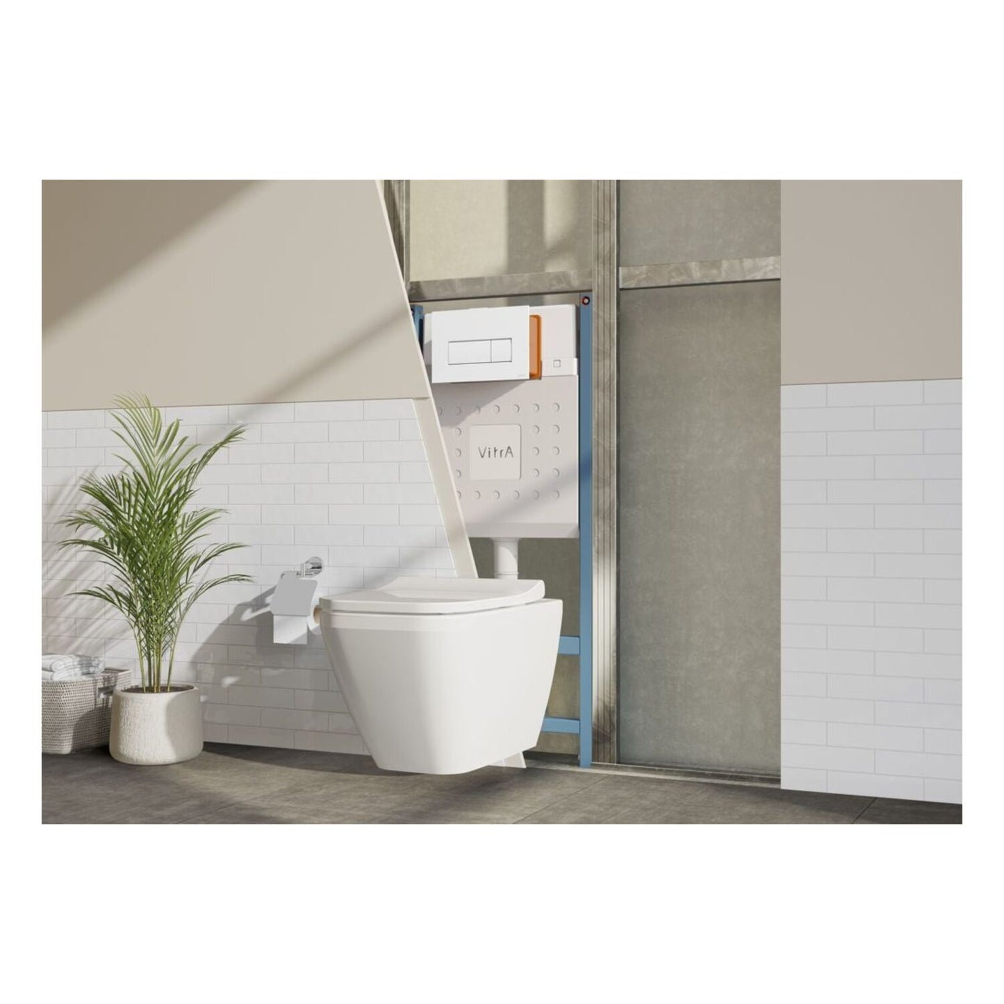 Vitra V-Fix Core WH WC Frame & Cistern